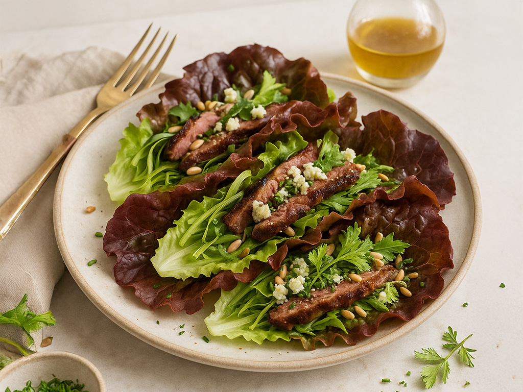 Steakhouse Lettuce Taco Wraps